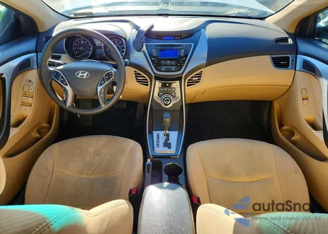 2013 Hyundai Elantra Gls from USA, damaged, VIN 5NPDH4AE3DH307389